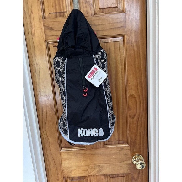 NWT KONG Outerwear Elements Rain Jacket Puppy Dog Size MEDIUM 17-20” Reflective - Picture 2 of 5